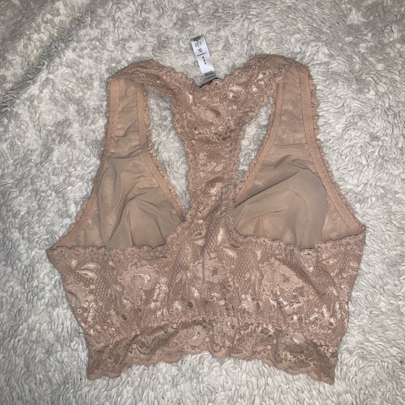 Cosabella Lace Bralette in nude blush racerback wireless size small - Picture 3 of 5